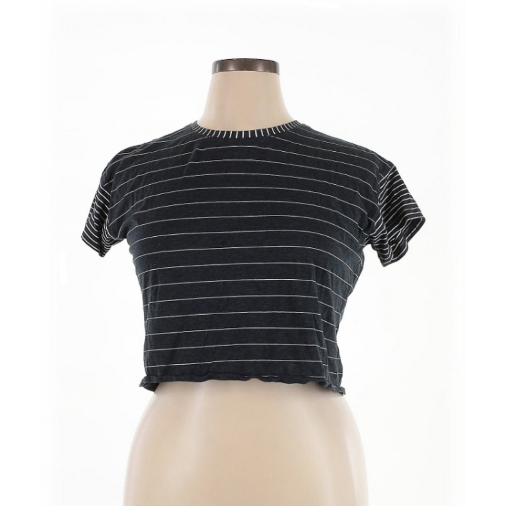 lululemon athletica Gray Striped Top